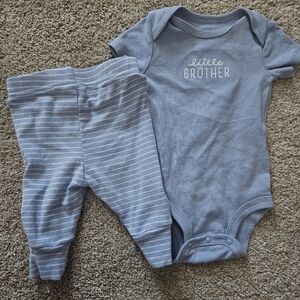 Carter's Soft Blue Baby Outfit